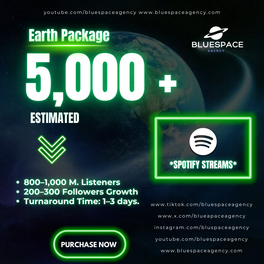 Earth Package - 5,000 Streams