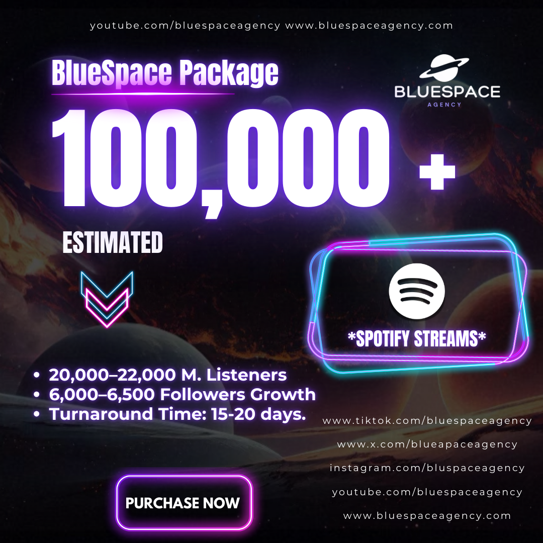 BlueSpace Package - 100,000 Streams