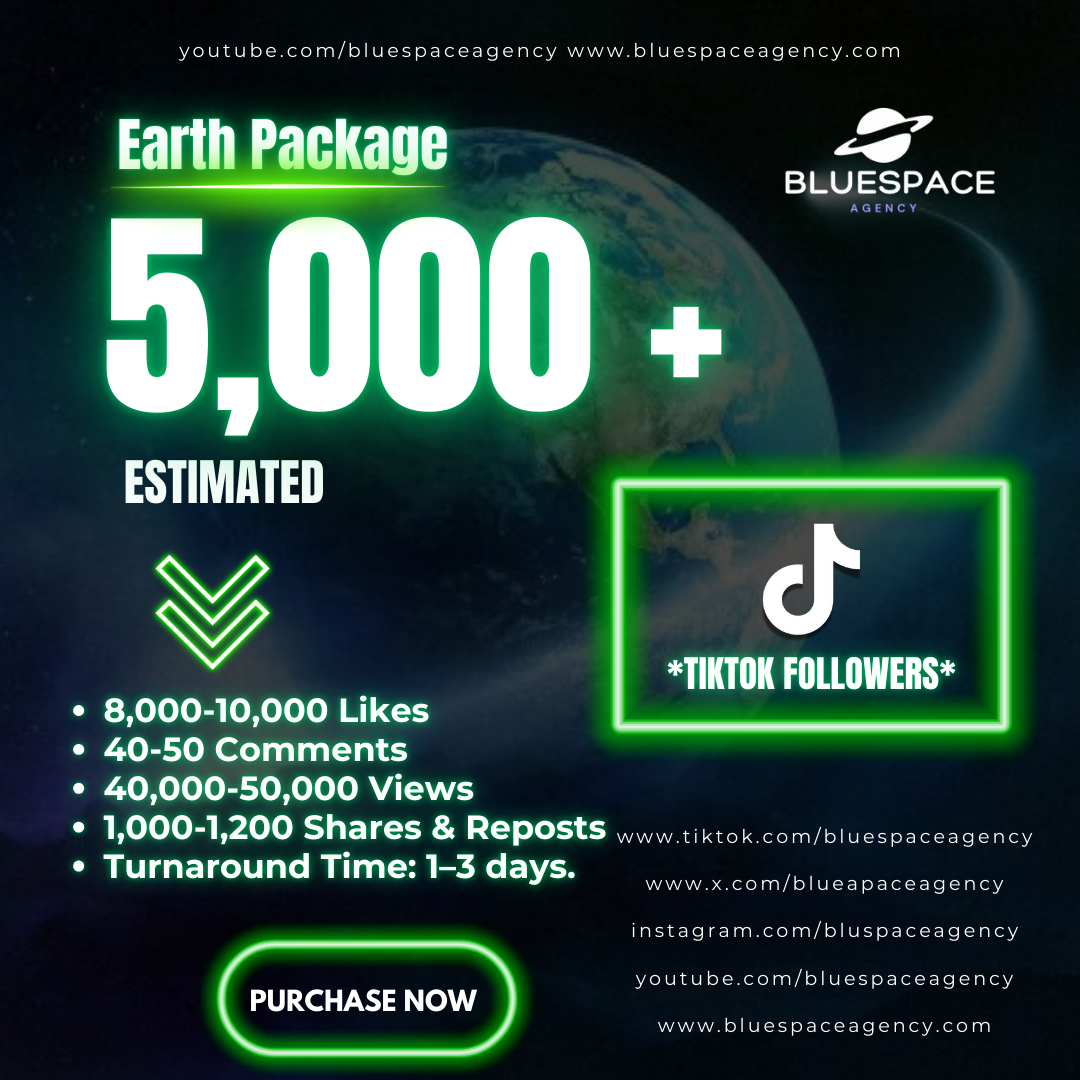 Earth Package - 5,000 Followers