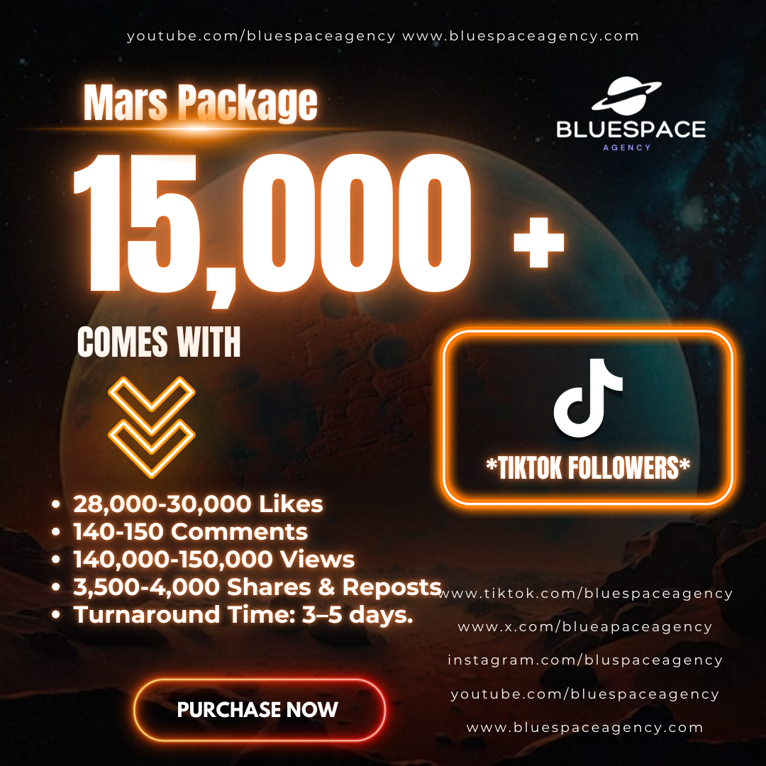 Mars Package - 15,000 Followers