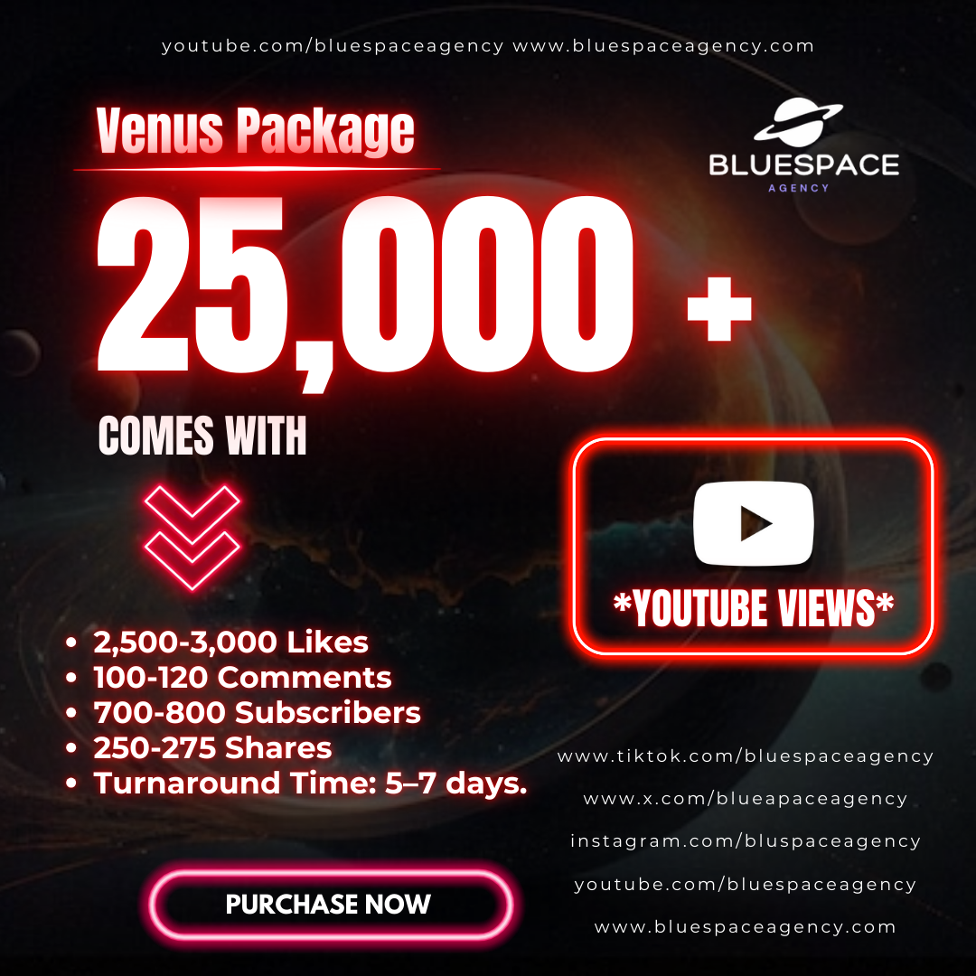 Venus Package - 25,000 Views